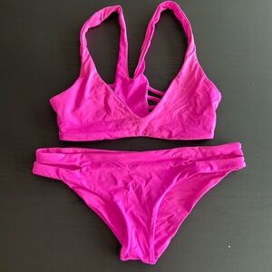 L*Space hot pink bikini, Size XS